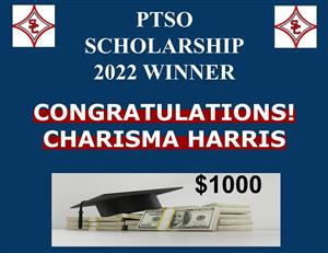 PTSO Scholarship Winner is Charisma Harris